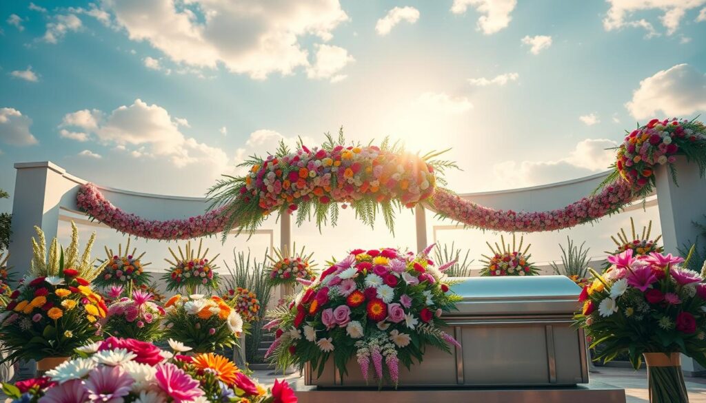 ดอกไม้สดประดับเมรุ